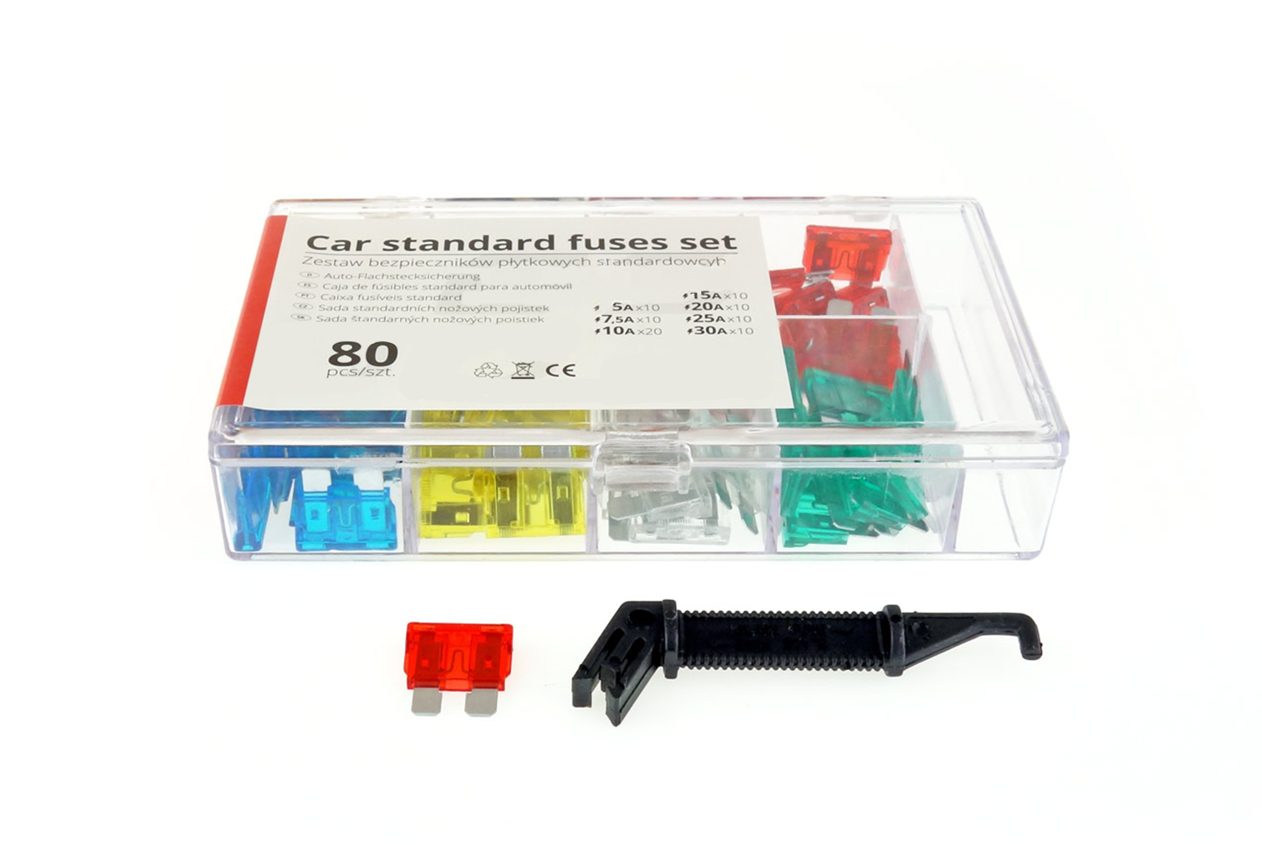 Fusibili a Lama Standard per Auto – Set Completo da 80 pezzi
